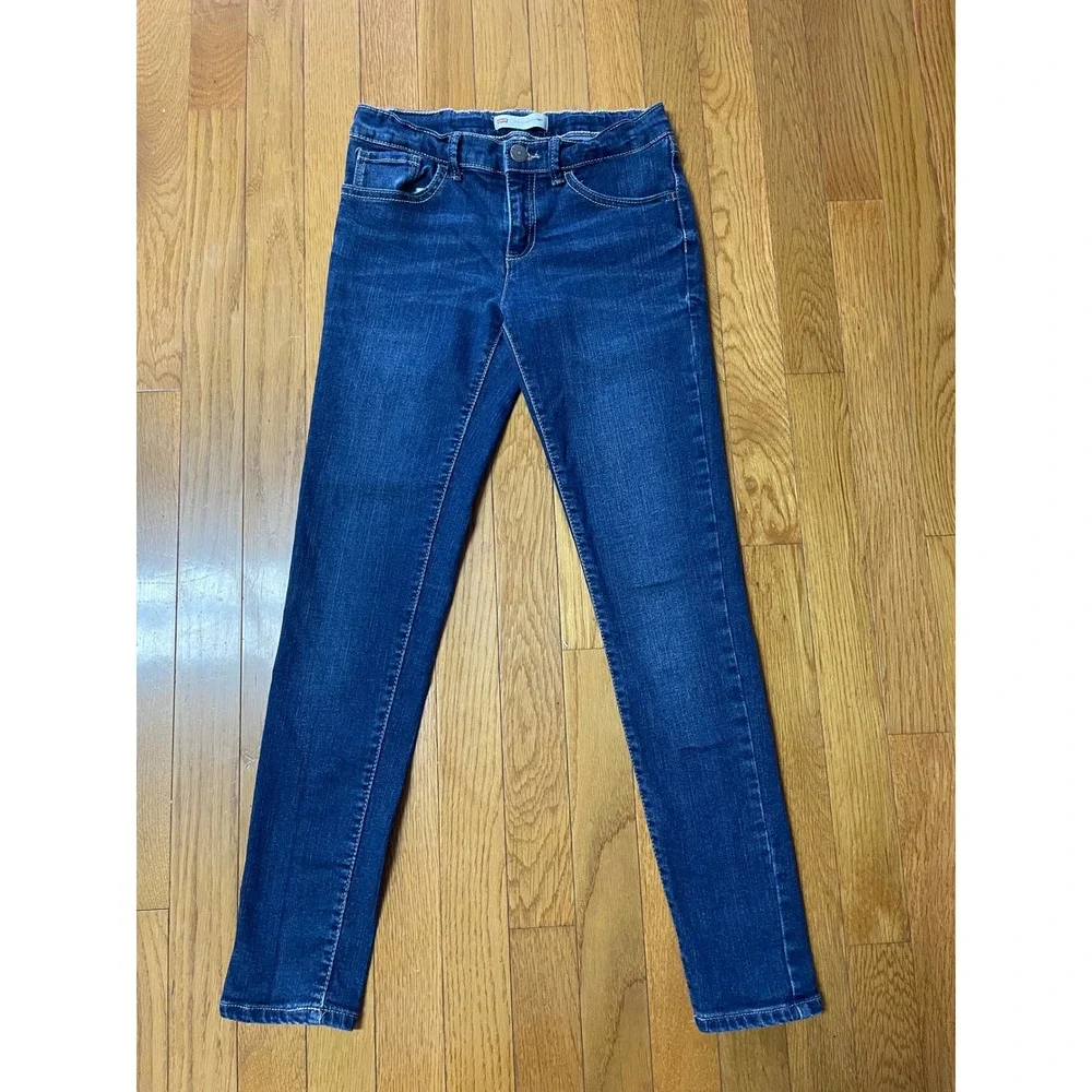 Levis 710 Super Skinny‎ Jeans Girls Size 12 Reg Blue Denim Adjustable Waist